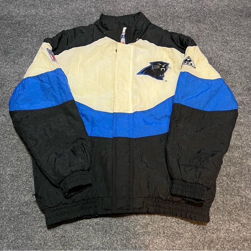 Vintage Carolina Panthers Pro Line Apex NFL Puffer Jacket